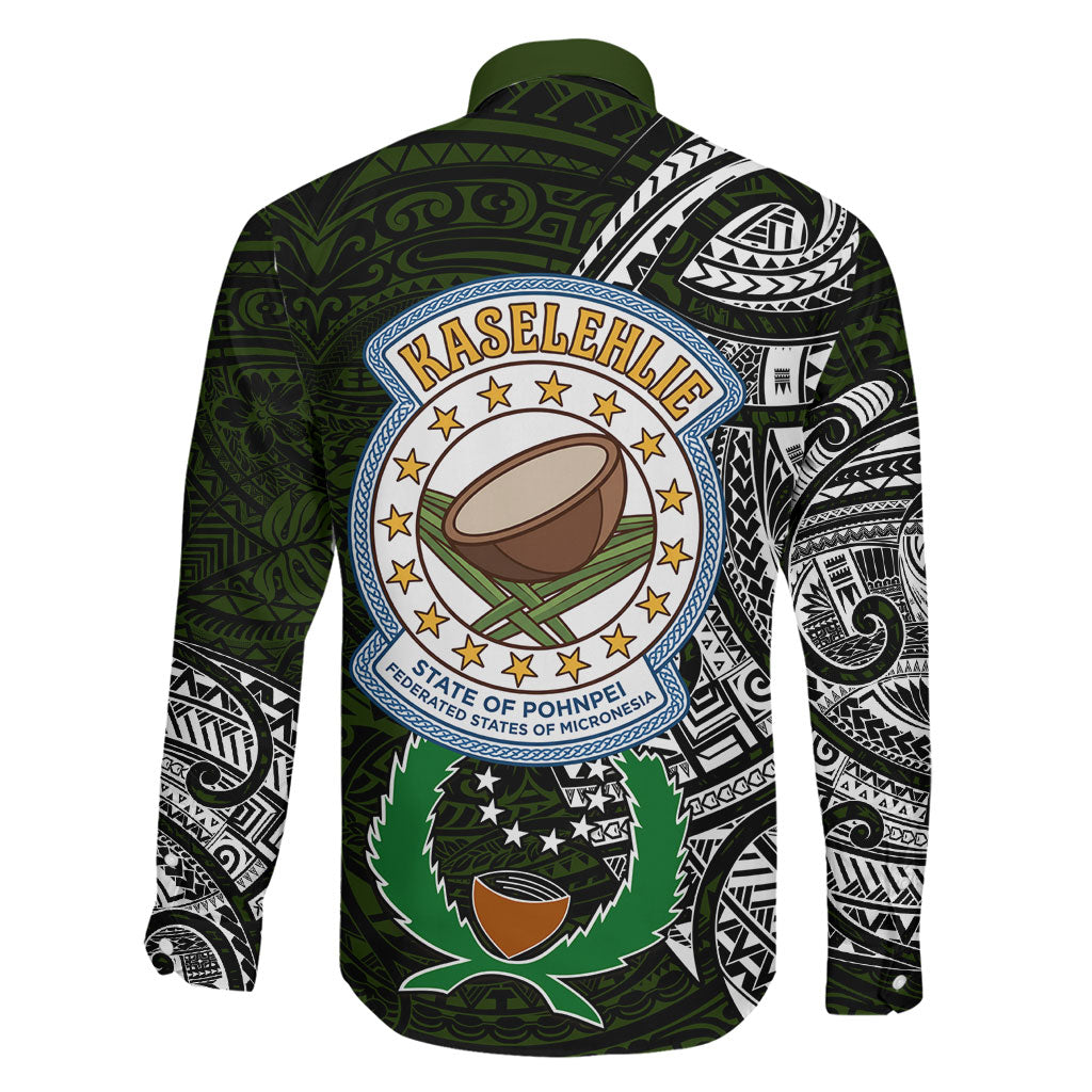 Pohnpei Federated States Of Micronesia Family Matching Short Sleeve Bodycon Dress and Hawaiian Shirt Polynesian Tribal Heritage Art With Kaselehlie State Seal TS04 - Polynesian Pride