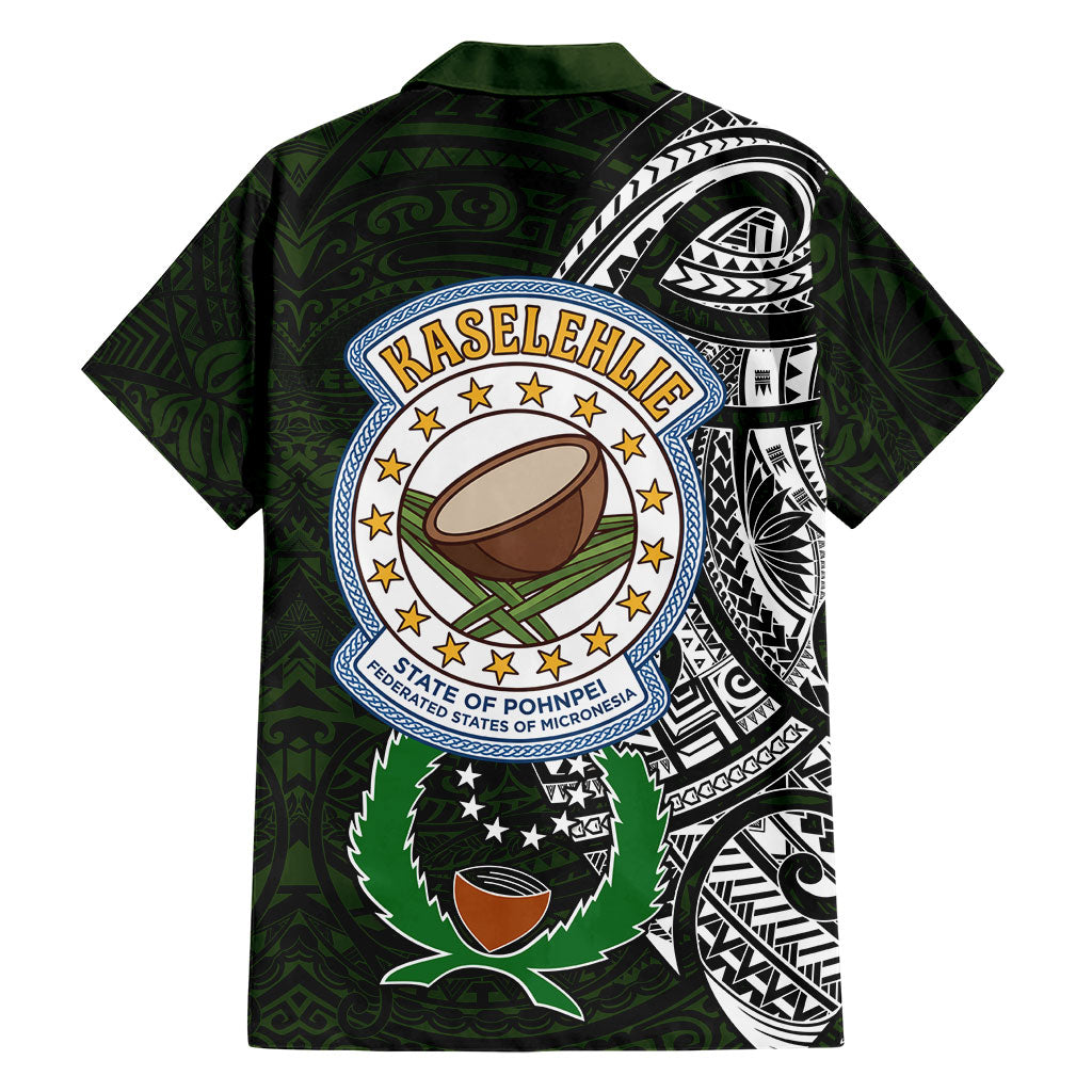 Pohnpei Federated States Of Micronesia Hawaiian Shirt Polynesian Tribal Heritage Art With Kaselehlie State Seal