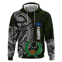 Pohnpei Federated States Of Micronesia Hoodie Polynesian Tribal Heritage Art With Kaselehlie State Seal
