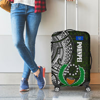 Pohnpei Federated States Of Micronesia Luggage Cover Polynesian Tribal Heritage Art With Kaselehlie State Seal