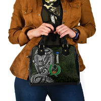 Pohnpei Federated States Of Micronesia Shoulder Handbag Polynesian Tribal Heritage Art With Kaselehlie State Seal