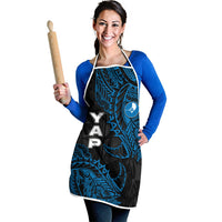 Yap Island Tribal Heritage Apron Micronesian Polynesian Tattoo Pattern Blue Black Cultural Art TS04 - Polynesian Pride