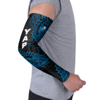 Yap Island Tribal Heritage Arm Sleeves Micronesian Polynesian Tattoo Pattern Blue Black Cultural Art TS04 - Polynesian Pride
