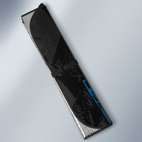 Yap Island Tribal Heritage Auto Sun Shade Micronesian Polynesian Tattoo Pattern Blue Black Cultural Art TS04 - Polynesian Pride