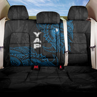 Yap Island Tribal Heritage Back Car Seat Cover Micronesian Polynesian Tattoo Pattern Blue Black Cultural Art TS04 One Size Black Blue - Polynesian Pride