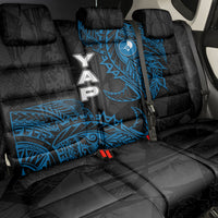 Yap Island Tribal Heritage Back Car Seat Cover Micronesian Polynesian Tattoo Pattern Blue Black Cultural Art TS04 - Polynesian Pride