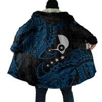 Yap Island Tribal Heritage Cloak Micronesian Polynesian Tattoo Pattern Blue Black Cultural Art TS04 - Polynesian Pride