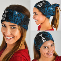 Yap Island Tribal Heritage Neck Gaiter Micronesian Polynesian Tattoo Pattern Blue Black Cultural Art TS04 - Polynesian Pride