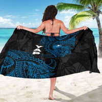 Yap Island Tribal Heritage Sarong Micronesian Polynesian Tattoo Pattern Blue Black Cultural Art TS04 - Polynesian Pride