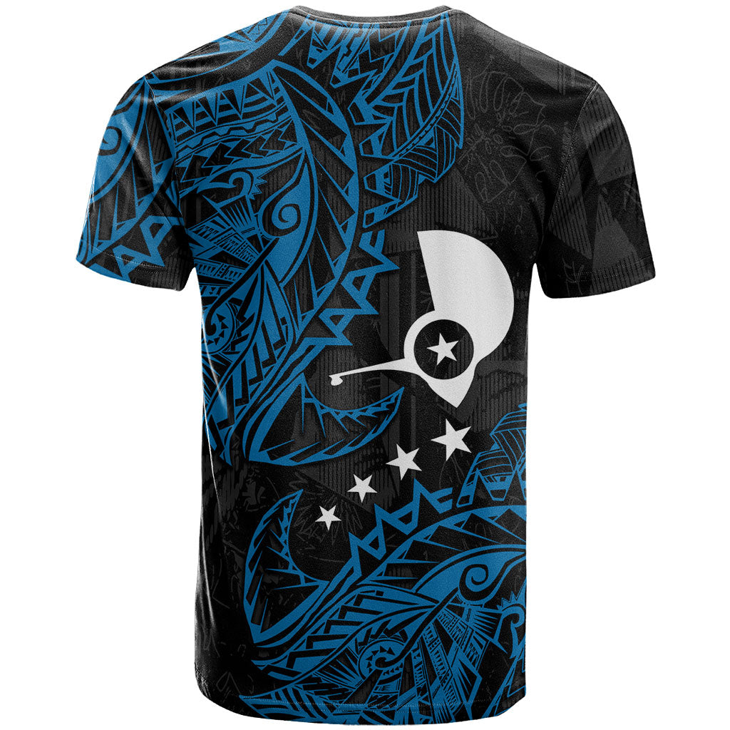 Yap Island Tribal Heritage T Shirt Micronesian Polynesian Tattoo Pattern Blue Black Cultural Art TS04 - Polynesian Pride