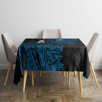Yap Island Tribal Heritage Tablecloth Micronesian Polynesian Tattoo Pattern Blue Black Cultural Art TS04 - Polynesian Pride