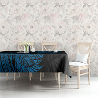 Yap Island Tribal Heritage Tablecloth Micronesian Polynesian Tattoo Pattern Blue Black Cultural Art TS04 - Polynesian Pride