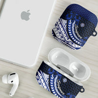 Northern Mariana Islands Saipan AirPods Case Polynesian Tribal Pattern - Commonwealth Seal Art