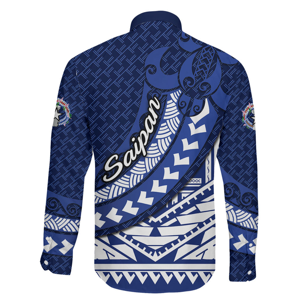 Northern Mariana Islands Saipan Family Matching Summer Maxi Dress and Hawaiian Shirt Polynesian Tribal Pattern - Commonwealth Seal Art TS04 - Polynesian Pride