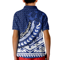 Northern Mariana Islands Saipan Kid Polo Shirt Polynesian Tribal Pattern - Commonwealth Seal Art TS04 - Polynesian Pride
