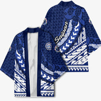 Northern Mariana Islands Saipan Kimono Polynesian Tribal Pattern - Commonwealth Seal Art