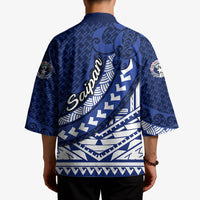 Northern Mariana Islands Saipan Kimono Polynesian Tribal Pattern - Commonwealth Seal Art