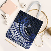 Northern Mariana Islands Saipan Tote Bag Polynesian Tribal Pattern - Commonwealth Seal Art