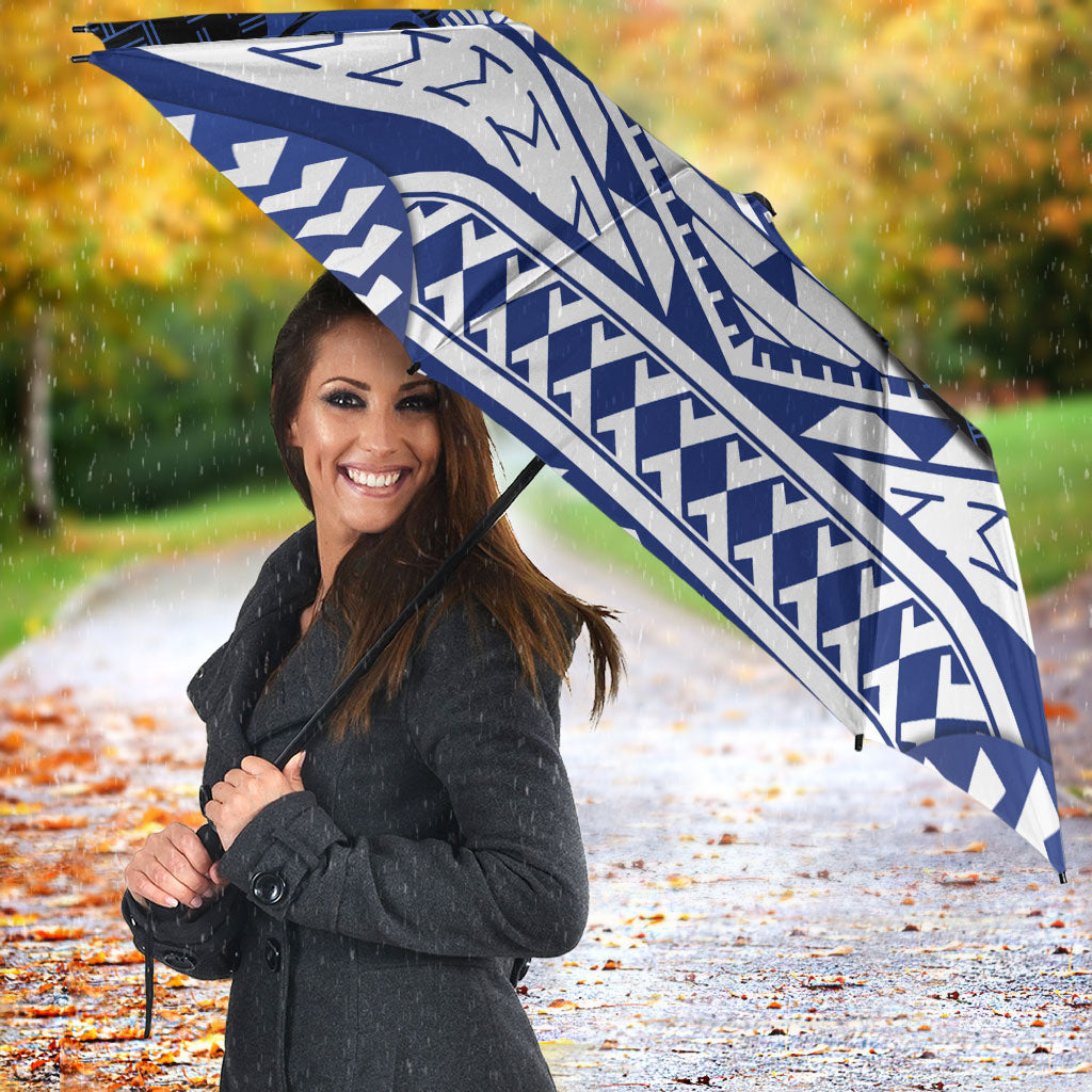 Northern Mariana Islands Saipan Umbrella Polynesian Tribal Pattern - Commonwealth Seal Art