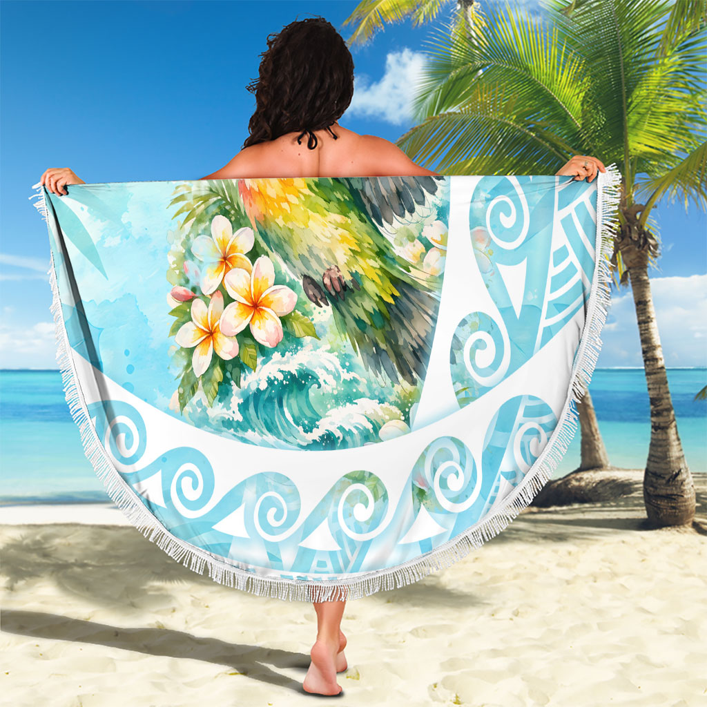Saipan CMNI Beach Blanket Polynesian Northern Mariana Islands Fruit Dove Watercolor
