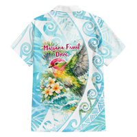 Saipan CMNI Family Matching Puletasi and Hawaiian Shirt Polynesian Northern Mariana Islands Fruit Dove Watercolor TS04 - Polynesian Pride