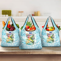 Saipan CMNI Grocery Bag Polynesian Northern Mariana Islands Fruit Dove Watercolor