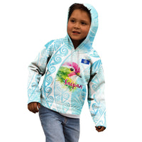 Saipan CMNI Kid Hoodie Polynesian Northern Mariana Islands Fruit Dove Watercolor