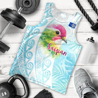 Saipan CMNI Men Tank Top Polynesian Northern Mariana Islands Fruit Dove Watercolor TS04 - Polynesian Pride