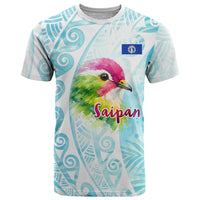 Saipan CMNI T Shirt Polynesian Northern Mariana Islands Fruit Dove Watercolor