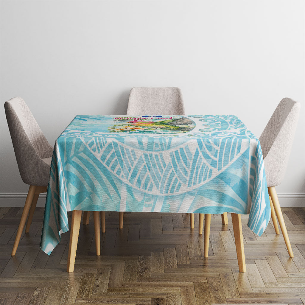 Saipan CMNI Tablecloth Polynesian Northern Mariana Islands Fruit Dove Watercolor