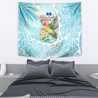 Saipan CMNI Tapestry Polynesian Northern Mariana Islands Fruit Dove Watercolor