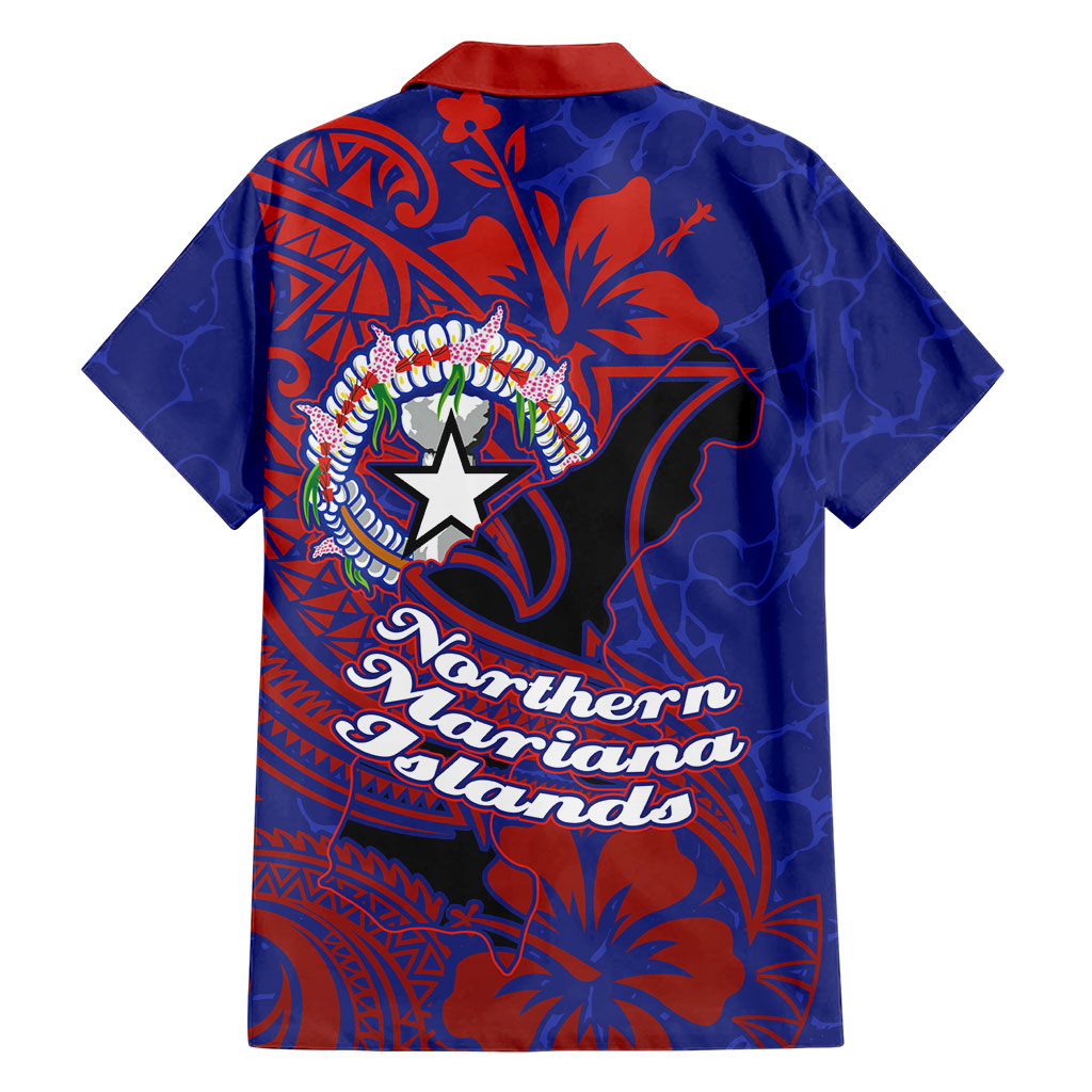 Saipan Northern Mariana Islands Family Matching Short Sleeve Bodycon Dress and Hawaiian Shirt Polynesian Tribal Tattoo Art With Hibiscus Flowers And Seal TS04 - Polynesian Pride