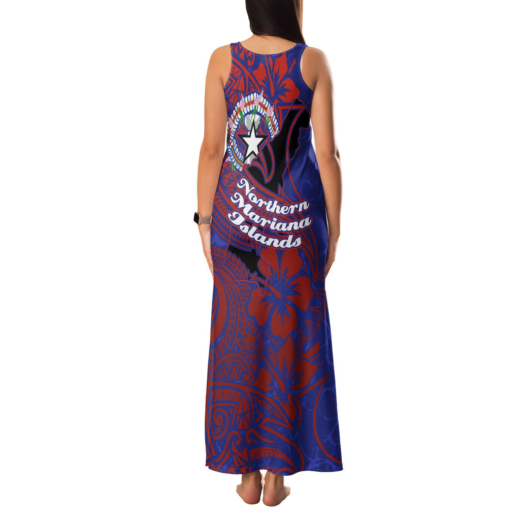 Saipan Northern Mariana Islands Family Matching Tank Maxi Dress and Hawaiian Shirt Polynesian Tribal Tattoo Art With Hibiscus Flowers And Seal TS04 - Polynesian Pride