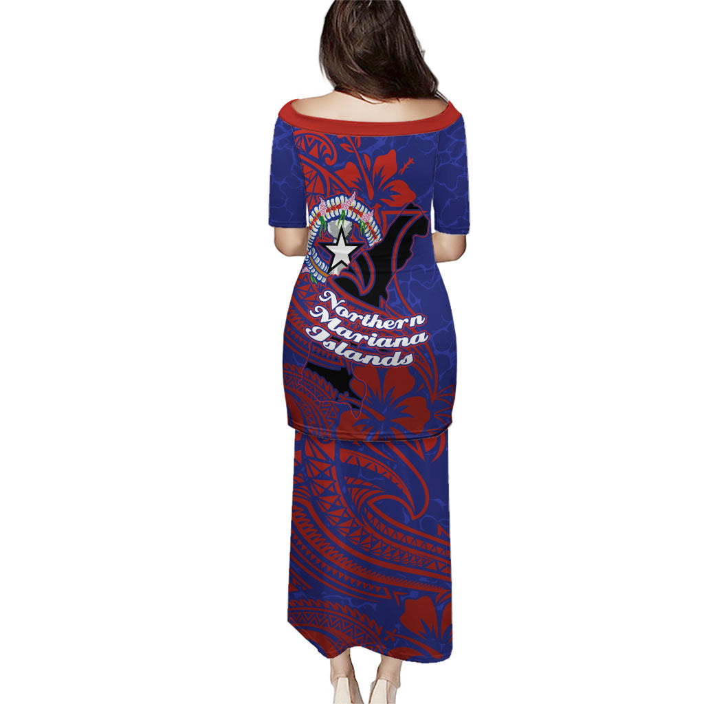 Saipan Northern Mariana Islands Puletasi Polynesian Tribal Tattoo Art With Hibiscus Flowers And Seal TS04 - Polynesian Pride