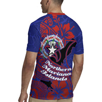 Saipan Northern Mariana Islands Rugby Jersey Polynesian Tribal Tattoo Art With Hibiscus Flowers And Seal TS04 - Polynesian Pride