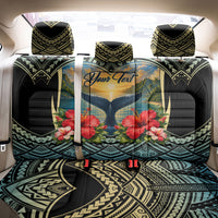 Personalized Masefau American Samoa Whale Back Car Seat Cover Polynesian Tribal Pattern Tropical Hibiscus TS04 - Polynesian Pride