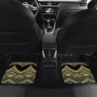 Personalized Masefau American Samoa Whale Car Mats Polynesian Tribal Pattern Tropical Hibiscus TS04 Set 2pcs - Back Black Blue - Polynesian Pride