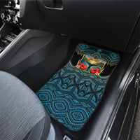 Personalized Masefau American Samoa Whale Car Mats Polynesian Tribal Pattern Tropical Hibiscus TS04 - Polynesian Pride