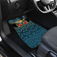 Personalized Masefau American Samoa Whale Car Mats Polynesian Tribal Pattern Tropical Hibiscus TS04 - Polynesian Pride