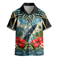 Personalized Masefau American Samoa Whale Kid Hawaiian Shirt Polynesian Tribal Pattern Tropical Hibiscus TS04 - Polynesian Pride