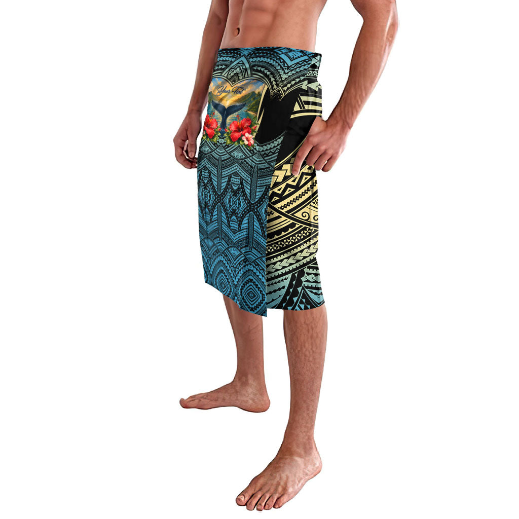 Personalized Masefau American Samoa Whale Lavalava Polynesian Tribal Pattern Tropical Hibiscus TS04 - Polynesian Pride