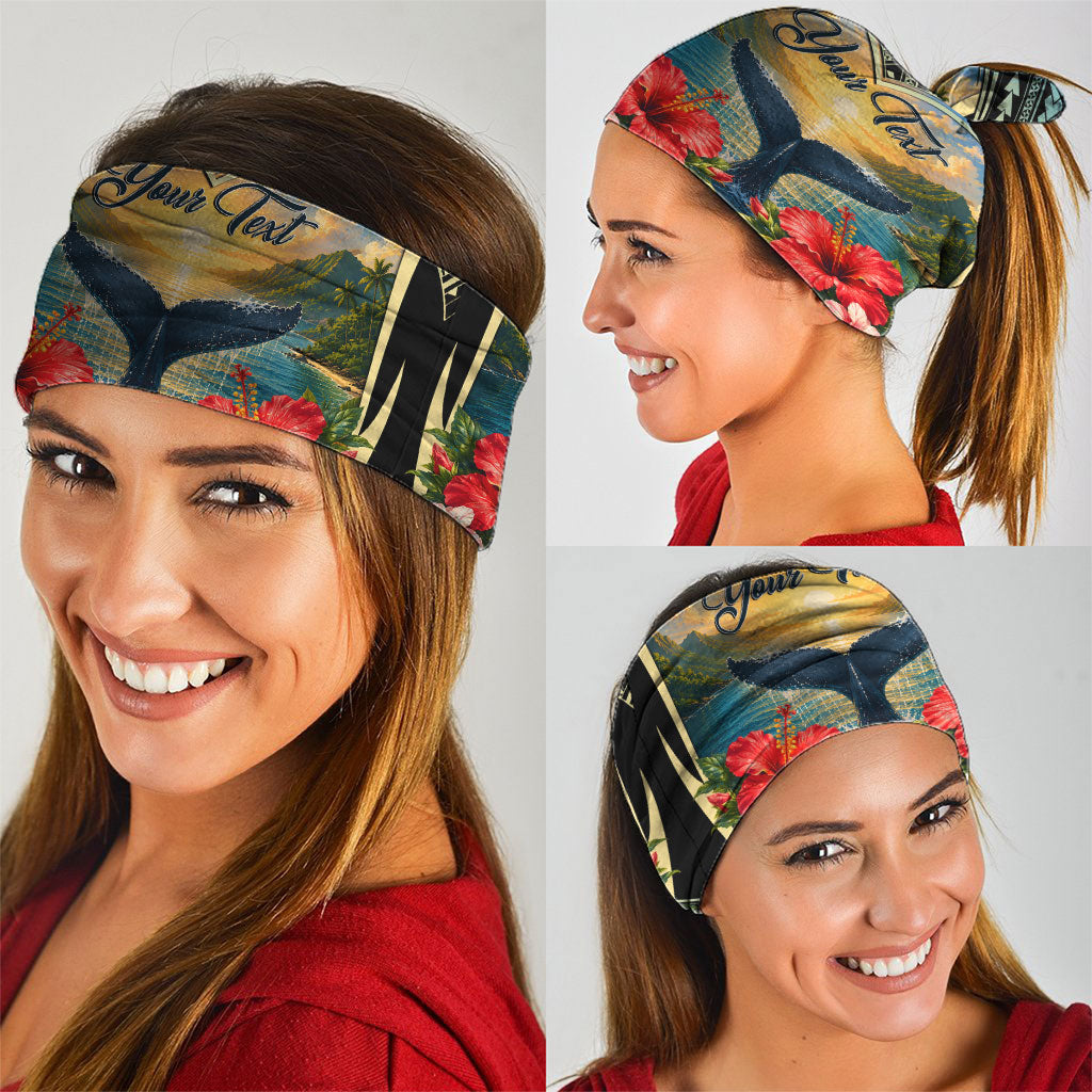 Personalized Masefau American Samoa Whale Neck Gaiter Polynesian Tribal Pattern Tropical Hibiscus TS04 - Polynesian Pride