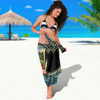 Personalized Masefau American Samoa Whale Sarong Polynesian Tribal Pattern Tropical Hibiscus TS04 - Polynesian Pride