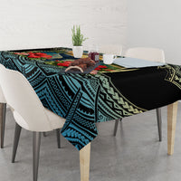 Personalized Masefau American Samoa Whale Tablecloth Polynesian Tribal Pattern Tropical Hibiscus TS04 - Polynesian Pride