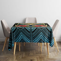 Personalized Masefau American Samoa Whale Tablecloth Polynesian Tribal Pattern Tropical Hibiscus TS04 - Polynesian Pride