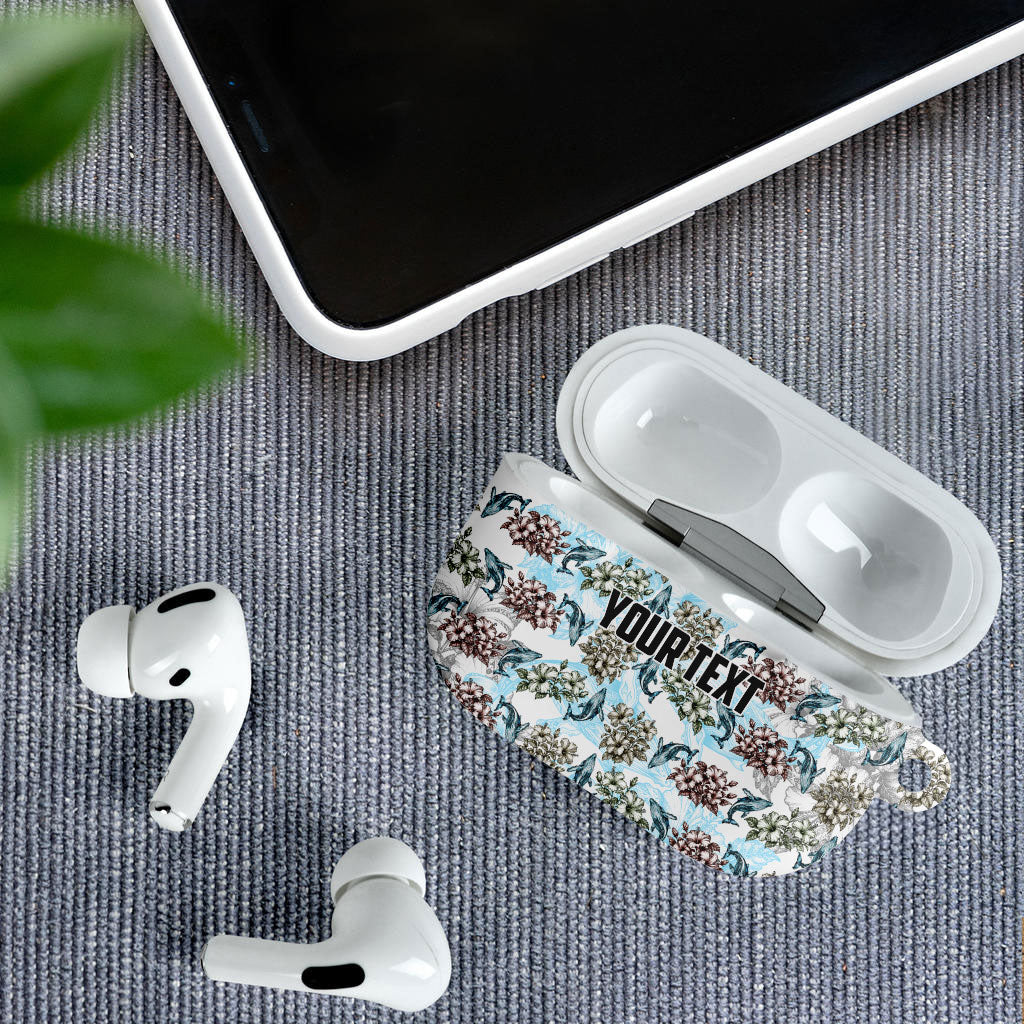 Personalized Masefau American Samoa AirPods Case Vintage Whale Hibiscus Ocean Waves TS04 - Polynesian Pride
