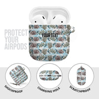 Personalized Masefau American Samoa AirPods Case Vintage Whale Hibiscus Ocean Waves TS04 - Polynesian Pride