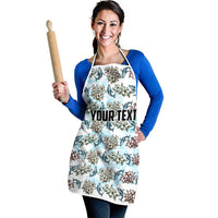 Personalized Masefau American Samoa Apron Vintage Whale Hibiscus Ocean Waves TS04 - Polynesian Pride
