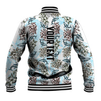 Personalized Masefau American Samoa Baseball Jacket Vintage Whale Hibiscus Ocean Waves TS04 - Polynesian Pride