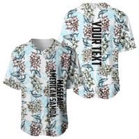 Personalized Masefau American Samoa Baseball Jersey Vintage Whale Hibiscus Ocean Waves TS04 - Polynesian Pride